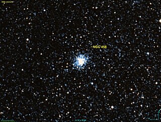 <span class="mw-page-title-main">NGC 458</span> Open cluster located in the constellation Tucana