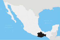 State of Oaxaca within Mexico