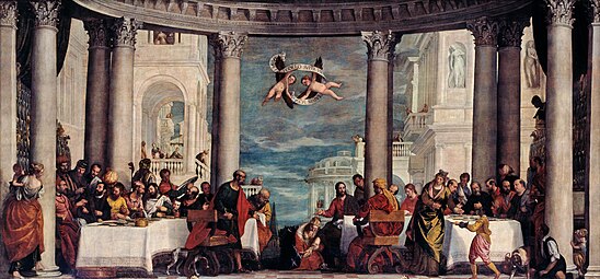 Meal at the House of Simon the Pharisee by Veronese in the Salon of Hercules