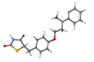 <span class="mw-page-title-main">Rosiglitazone</span> Chemical compound