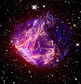 N49, una nebulosa originata da una supernova, nella Grande Nube di Magellano