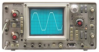 <span class="mw-page-title-main">Oscilloscope</span> Instrument for displaying time-varying signals