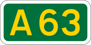 <span class="mw-page-title-main">A63 road</span> Road in Yorkshire, England