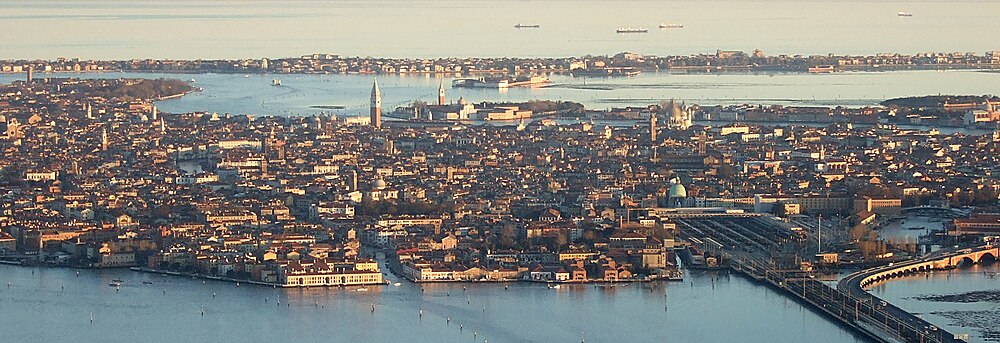 Luchtfoto van de stad