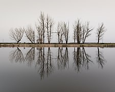 Winter view of Sorraia river at dusk, Coruche, Portugal (PPL3-Altered) julesvernex2-2