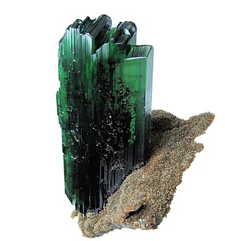 <span class="mw-page-title-main">Vivianite</span> Phosphate mineral