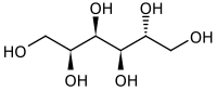 Structuur van sorbitol