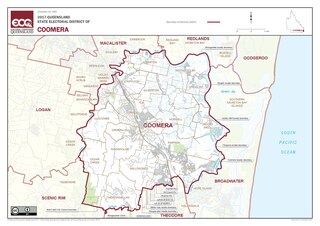 <span class="mw-page-title-main">Electoral district of Coomera</span> State electoral district of Queensland, Australia