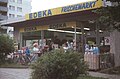 Ukázka jedné z modifikací řetězce, Edeka Frischemarkt, Hallstadt, rok 1985.