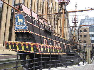 <i>Golden Hind</i> Ship captained by Francis Drake