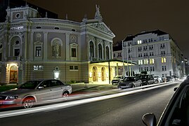 Il Teatro d'Opera di Lubiana, in Slovenia