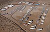 Flugzeuglagerung am Flughafen Mojave