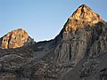 Painted Lady (right) and Falcor Peak (left)