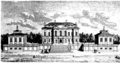 Engraving from Nordisk familjebok showing the palace in 1694.