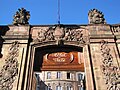 Grand portal to the courtyard on Rue brûlée (detail)