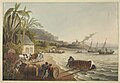 Slaves loading barrels into a boat, 1823