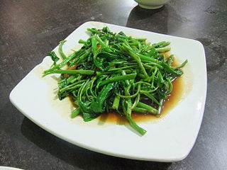 <span class="mw-page-title-main">Stir-fried water spinach</span> Asian vegetable dish