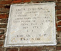 Lapide di Ascaleone Vall (1538) / Gravestone for a Ascaleone Vall (1538).