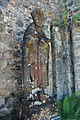 Abbaye de Landévennec : statue de saint Guénolé en kersanton réalisée en 1522 à la demande de l'abbé Jehan du Vieux-Chastel 2