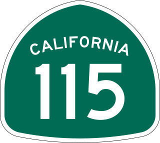 <span class="mw-page-title-main">California State Route 115</span> Highway in California