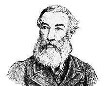 Line drawing of a bearded man in a formal jacket