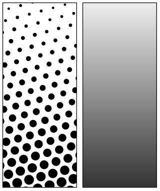 <span class="mw-page-title-main">Halftone</span> Printing process