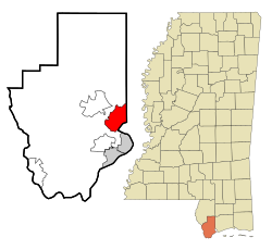 Location of Diamondhead, Mississippi