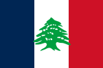 ? Vlag van Groot-Libanon 1920-1943