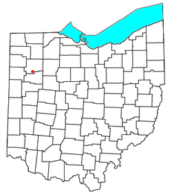 Location of Vaugnsville, Ohio