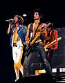 Mick Jagger, Keith Richards and Ron Wood, concert in Lexington Kentucky, 1981