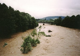 Skawa River flood in 2001, Poland