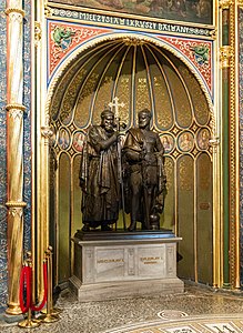 Monument à Mieszko et Bolesław Chrobry (1841), Poznań, basilique-archicathédrale Saints-Pierre-et-Paul.