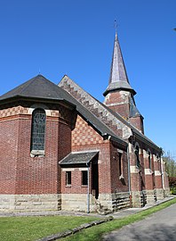 L'église actuelle reconstruite dans les années 1920.