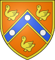 Arms of Lamorlaye, a city in French Oise, bearing a field orangé