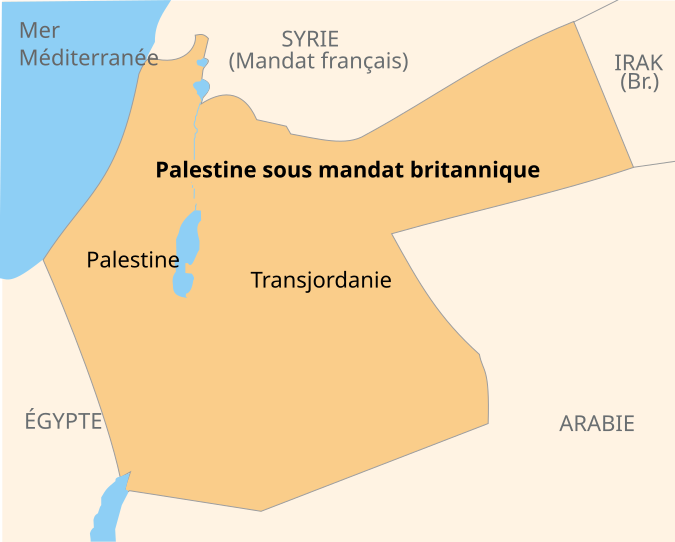 Palestine mandataire Britannique(1920).