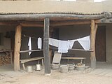 Clothes washing area at Bent's Old Fort