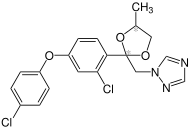 Strukturformel von Difenoconazol