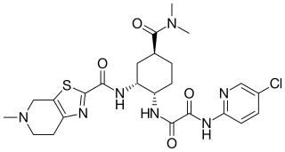 <span class="mw-page-title-main">Edoxaban</span> Anticoagulant medication