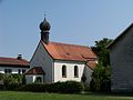 Loitersdorf. Katholische Filialkirche St. Wolfgang. Saalkirch