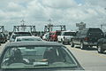 Busy Hatteras Ferry Lines on a Wednesday in June 2007