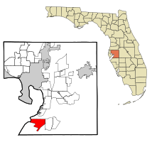 Location in Hillsborough County and the state of Florida