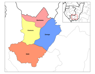 <span class="mw-page-title-main">Komono District</span> District in Lékoumou, Republic of the Congo