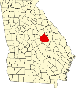 Map of Georgia highlighting Washington County