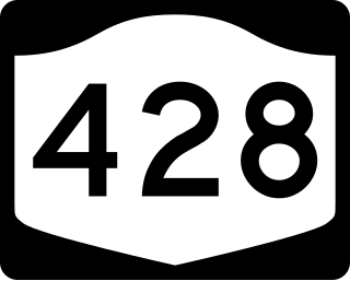 <span class="mw-page-title-main">New York State Route 428</span> Former highway in New York