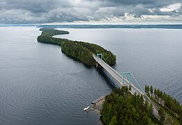 Pulkkilanharju and Karisalmi Bridge in Asikkala