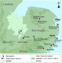 Carte situant les lieux mentionnés dans l'article