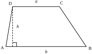 <span class="mw-page-title-main">Trapezoid</span> Convex quadrilateral with at least one pair of parallel sides