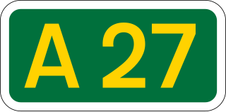 <span class="mw-page-title-main">A27 road</span> Major road in southern England