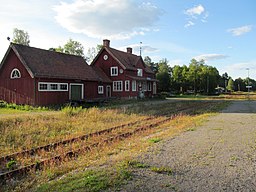 Åsarnas järnvägsstation vid Inlandsbanan.