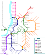 Schematic map in Bengali